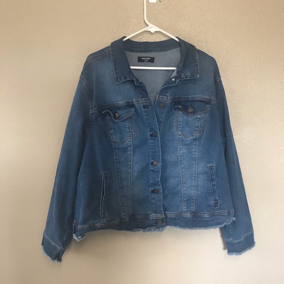 Nine west plus size denim jacket
